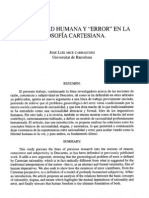 ARCE CARRASCOSO, J.L. - Subjetividad Humana y Error en La Filosofía Cartesiana