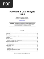 Excel 2000 Functions