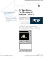 Embedding A NetMeeting UI ActiveX Control