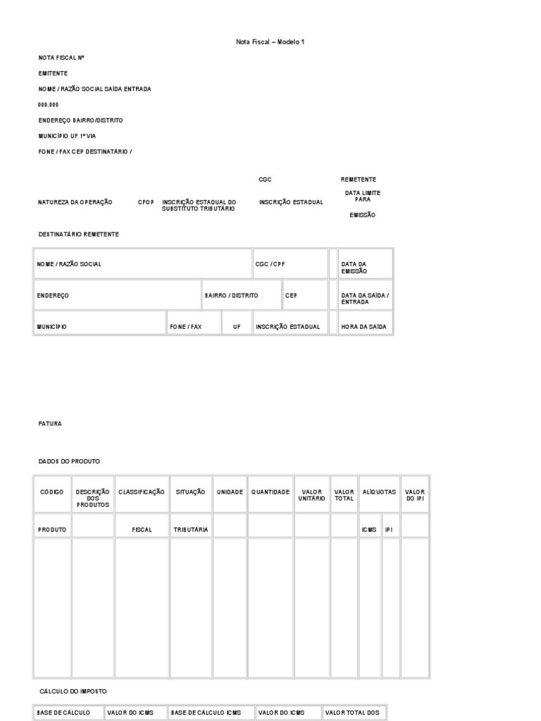 Nota Fiscal: Guia Completo | PDF | Negócios