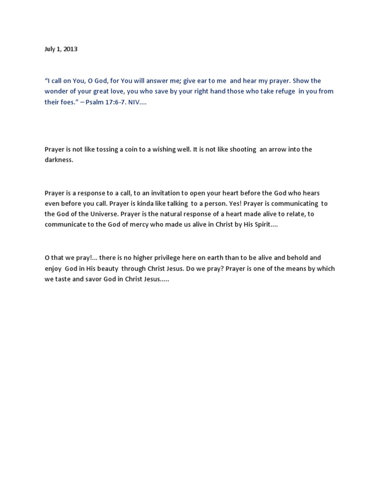 Understanding the Power of Prayer | PDF | Religion & Spirituality | Poetry