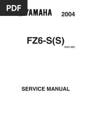 Yamaha Fz6 S 04 Europe Service Manual Pdf Fuel Injection Screw