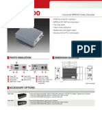 Photo Indication Dimension Diagram: 1-Channel MPEG-4 Video Decoder