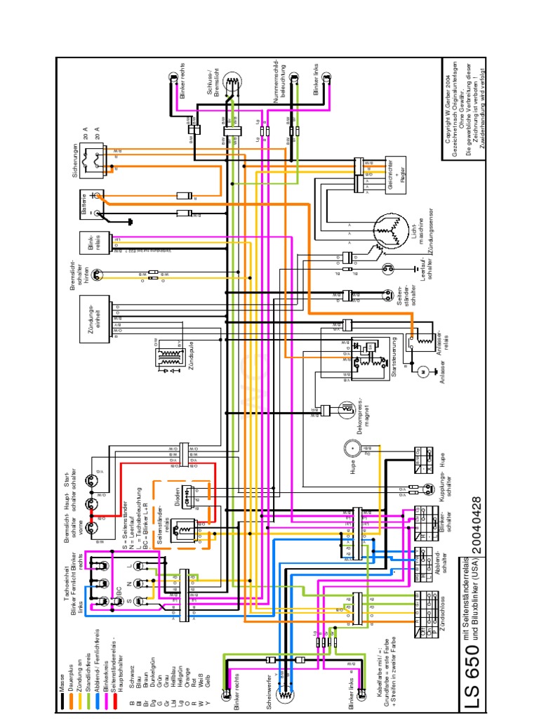 (2006) Suzuki LS 650 P Savage ~ Wiring Diagram