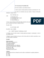 Cálculo do Fator de Correção para Viscosidade (Kv