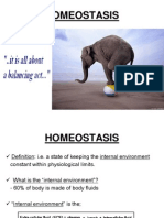 HOMEOSTASIS - Lecture (Human Biology)