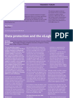 Data Protection and the eLogbook