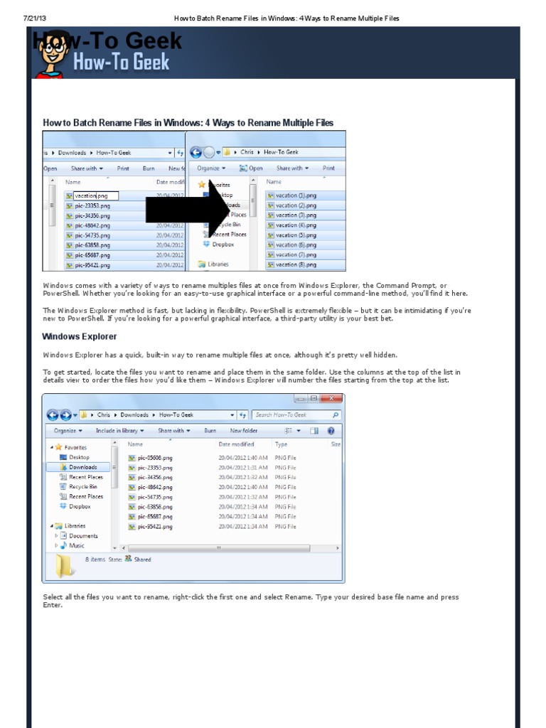 RENAME - How To Batch Rename Files in Windows - 4 Ways To Rename ...