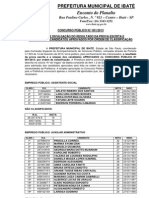 Cp 001-2013 Classificao