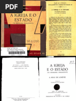 A igreja e o Estado- um problema permanente - E. Beau de Loménie