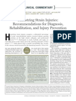 Hamstring Strain Injuries: Recommendations For Diagnosis, Rehabilitation, and Injury Prevention