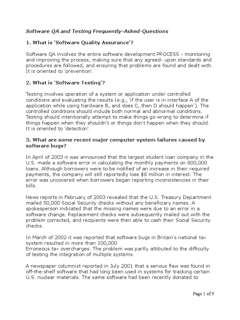 Software QA and Testing Insights | PDF | Software Testing | Software Bug
