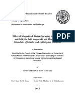 Effect of Magnetized  Water, Spraying  with KT-30 and Salicylic Acid  on growth and Flowering of Calendula  officinalis  and Callistephus  chinensis.pdf