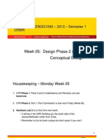 Week 05: Design Phase 2 of 3 Conceptual Design: ENGG1000 - 2013 - Semester 1