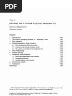 Braeutigam Ronald - Optimal Policies for Natural Monopolies