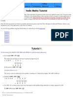 Vedic Maths Tutorial (Interactive)