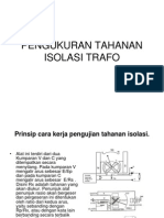 Pengukuran Tahanan Isolasi Trafo