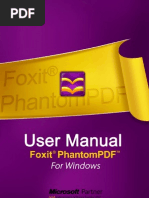 FoxitPhantomPDF52 Manual
