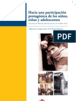 Alejandro Cussiánovich - Hacia una participación protagónica de los niños niñas y adolescentes