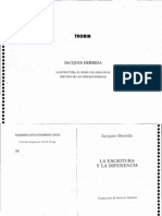 Derrida - La Estructura, El Signo y El Juego en El Discurso de Las Ciencias Humanas