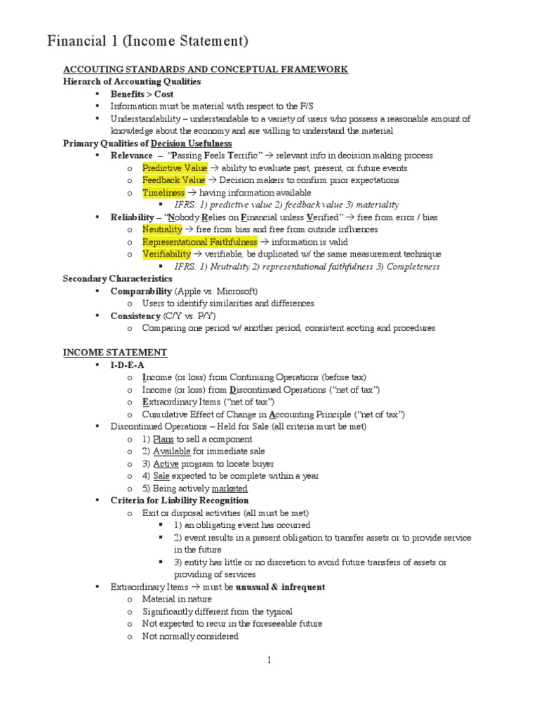 CPA FAR Financial Reporting Notes | PDF | International Financial ...