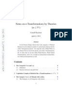 Notes On N-Transformations by Theories (N) : Camell Kachour April 4, 2011