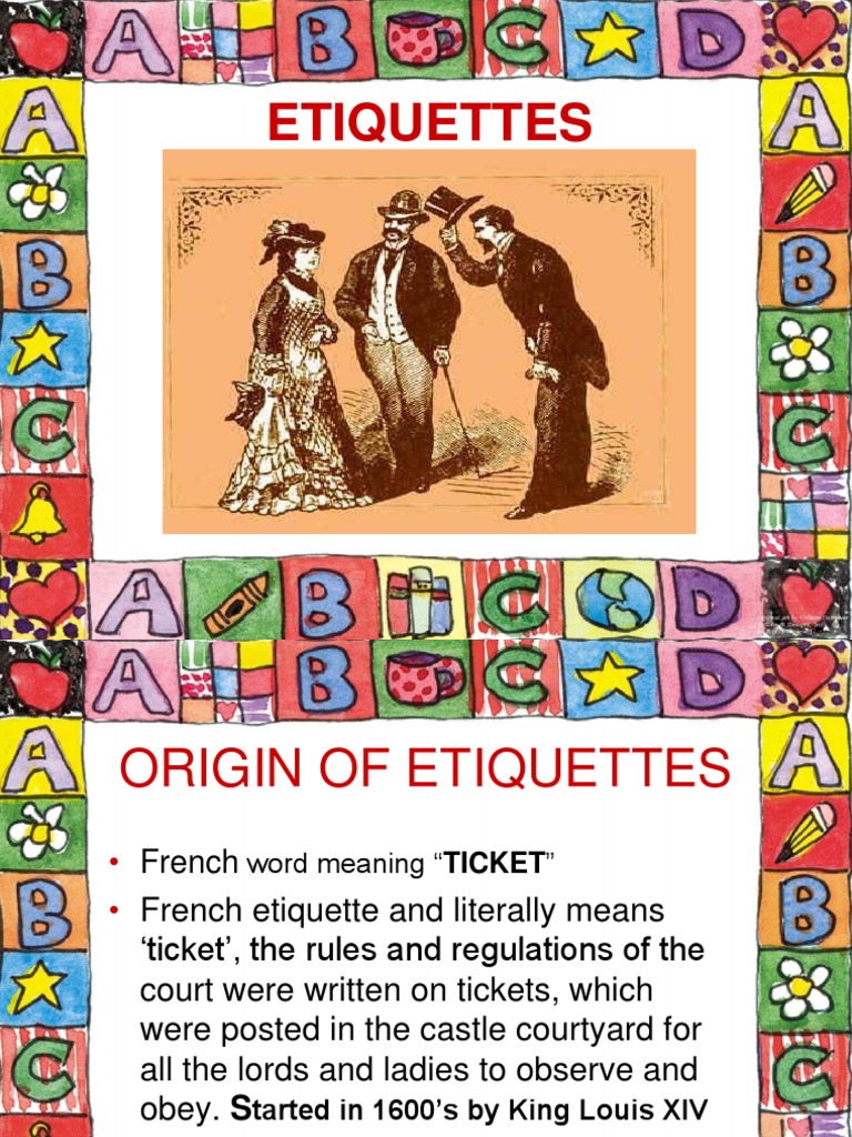 Etiquettes Etiquette Clothing
