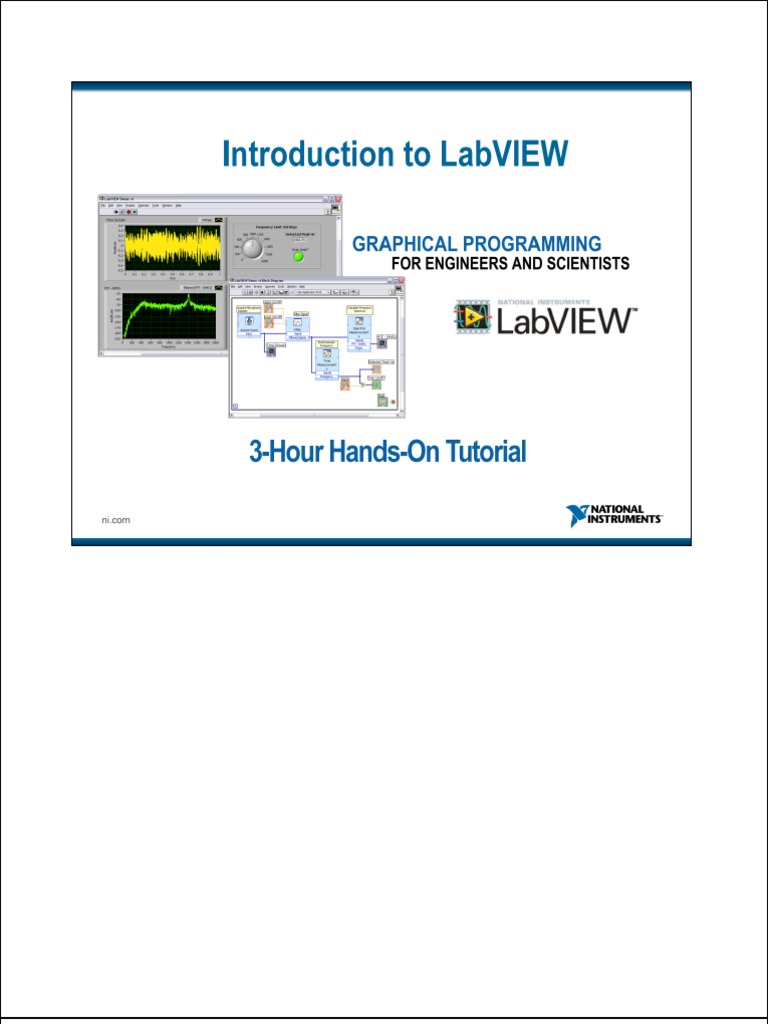 Introduction to Labview Tutorial Embedded System Control Flow