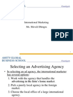 Selecting Advertising Agencies and Coordinating International Campaigns