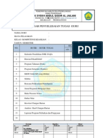 Form Lembar Penyelesaian