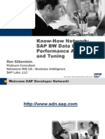 SAP BW Data Load Performance Analysis and Tuning