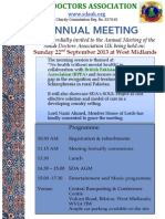 SDA Meeting Invitation - 22/09/13