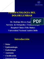 Fisiopatologia del dolor lumbar(3º solemne)