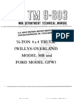 4X4 Truck Willys Overland Model MB Ford Model GPW