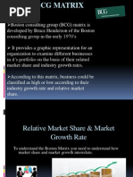 Bcg and Ge Matrix