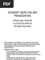 Konsep Seni Dalam Pendidikan