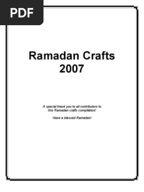 Ramadan Crafts