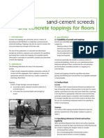 Sand Cement Floor Screeds 18092009