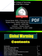 Download Global Warming Presentation 2009  by Saeed SN16114588 doc pdf