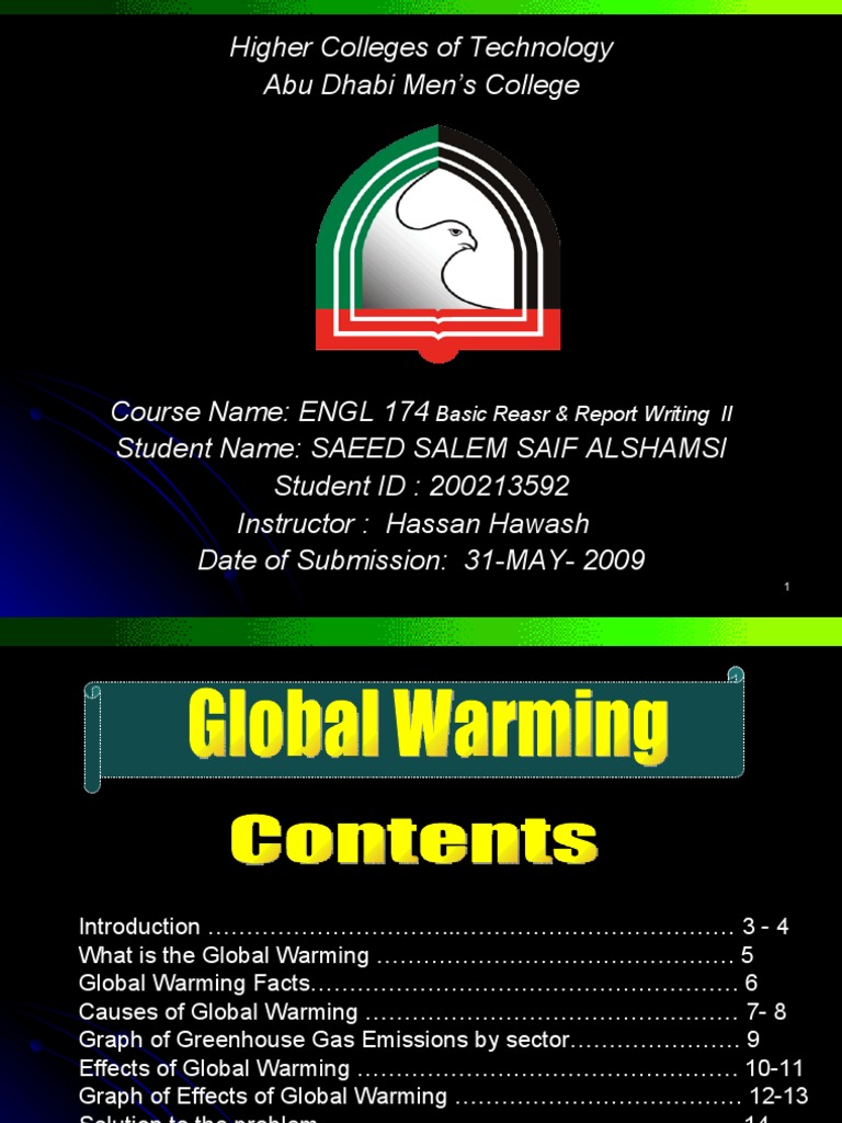 Global Warming: Causes and Solutions | PDF | Global Warming ...