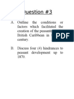 Question Page - CARIBBEAN HISTORY