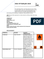 Extraction of Salicylic Acid