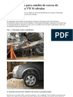 Guia completa para cambio de correa de distribución en VW 8 válvulas