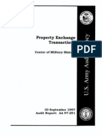 Army Audit Agency report on Center for Military History property transactions AA97-291