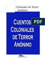 Cuentos coloniales de terror anónimo