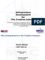 Entrepreneur Development for the Creative Industry