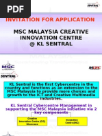 Download MSC Malaysia Creative Innovation Centre Incubation Center  KL Sentral by Creative Malaysia SN16117671 doc pdf
