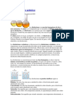 Las Disoluciones Químicas