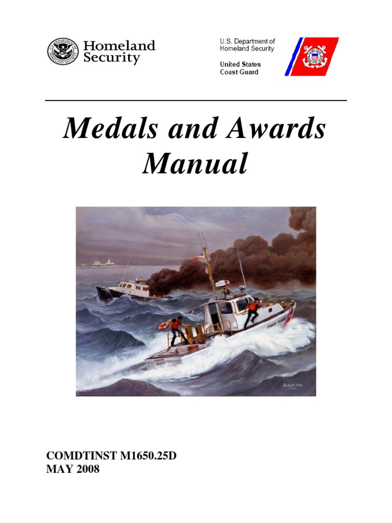 USCG Medals and Awards Manual United States Coast Guard United