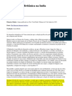 A Dominação Britânica na Índia e a Destruição do Sistema de Vilas